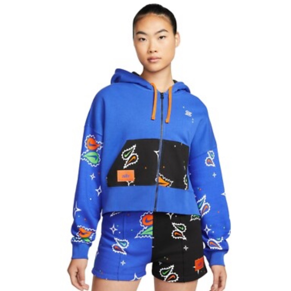 Nike Gel Trend Fleece Royal Blue Hoodie&Shorts